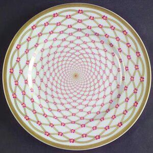 Faberge Empress Elisabeth Accent/Salad Plate - Pink and Gold - Perfect!